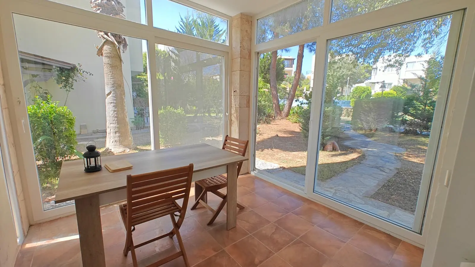 Enclosed terrace
